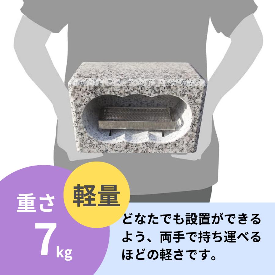 お墓用】 香炉 高級白御影石製 ステンレスの線香皿付きセット お墓用】 香炉 高級白御影石製 ステンレスの線香皿付きセット
