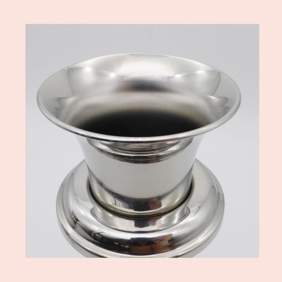 お墓用】 花立W-44大 お墓用 高級ステンレス製 1対2本セット 差し込む