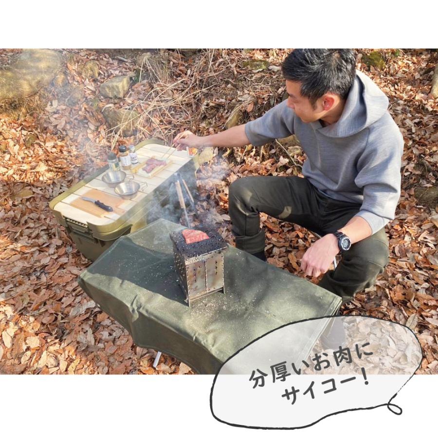 溶岩プレート B 25x25cm 溝付き バーベキュー 調理用品 焼肉用 焼肉 キャンプ用品 キャンプ クッカー 調理器具 アウトドア アウトドア用品 コッヘル｜ststone｜05