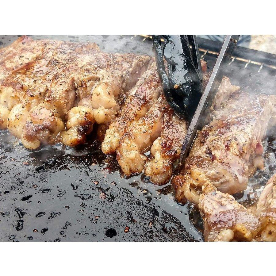 溶岩プレート B 25x25cm 溝付き バーベキュー 調理用品 焼肉用 焼肉