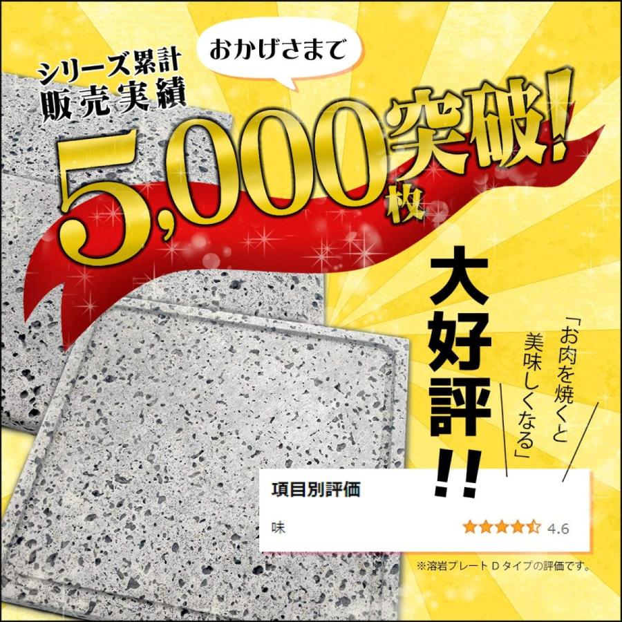 溶岩プレート C 20x20cm バーベキュー 調理用品 焼肉用 焼肉 キャンプ用品 キャンプ クッカー 調理器具 アウトドア アウトドア用品 コッヘル｜ststone｜02