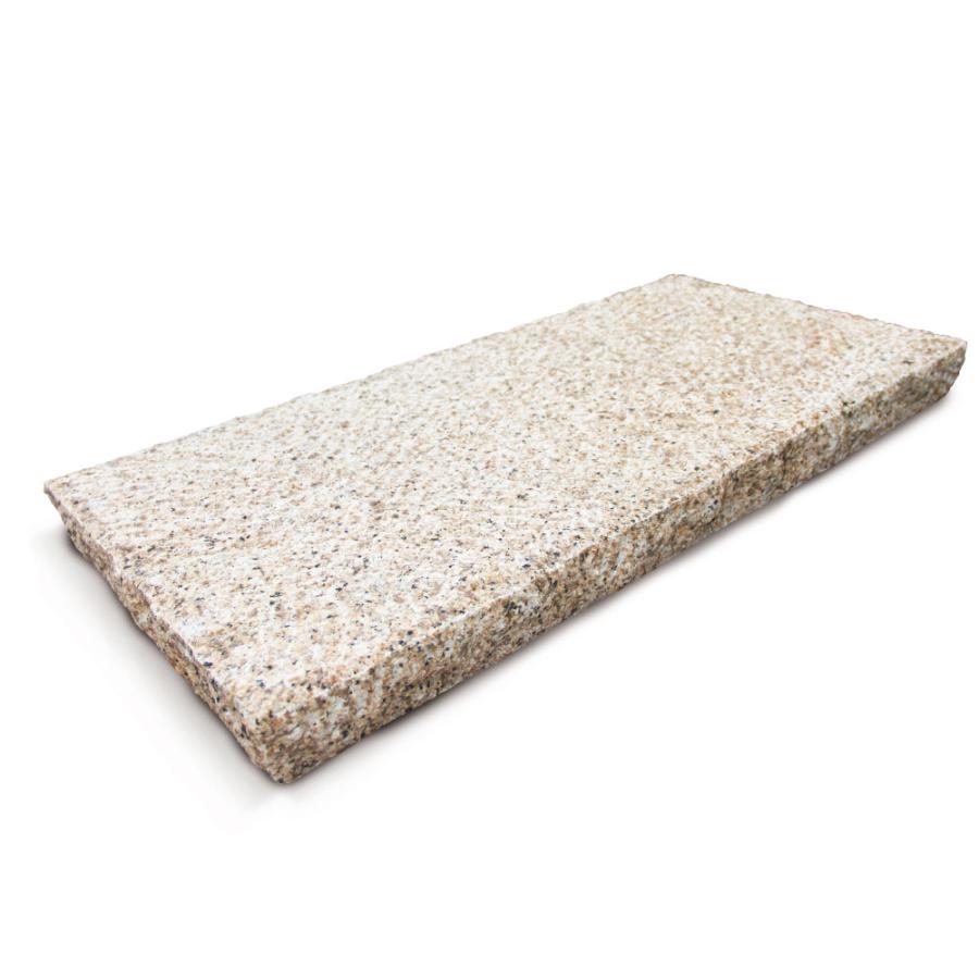 踏み石に 敷石 平板 庭 白 御影石 白御影 サビ御影 ノミキリ 800×400角