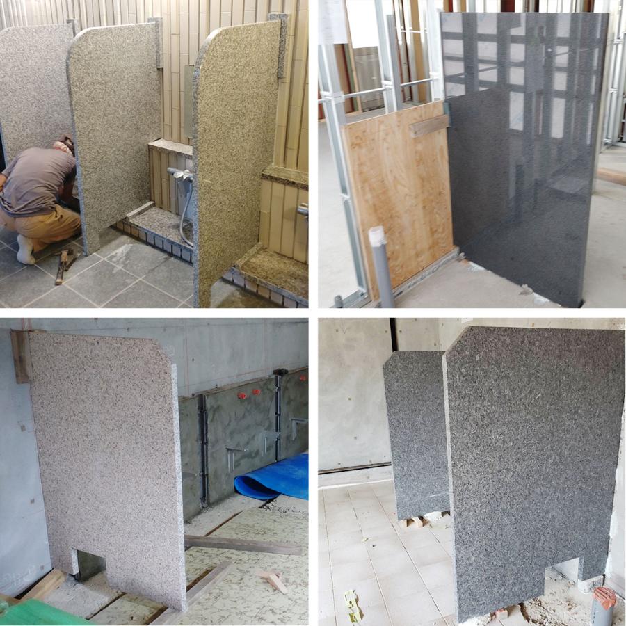 浴室スクリーン 白御影 G623 石 仕切り パーテーション 隔て板 パーティション 温泉の石 浴室 資材 石材 材料 送料別途見積り |  | 02