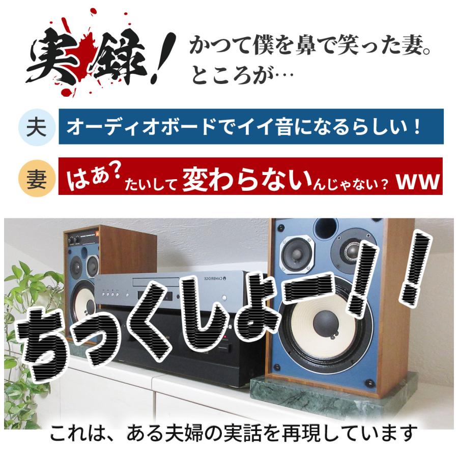 オーディオボード・スピーカースタンド 黒 25×20×2.5cm 1枚入り