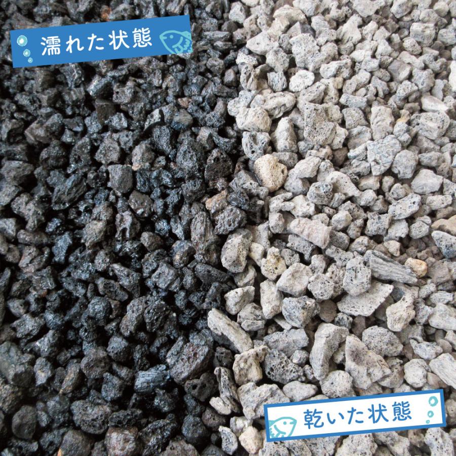 溶岩石砂利 黒 水槽用 10-20mm 7.5kg｜大型水槽・ビオトープに最適で色