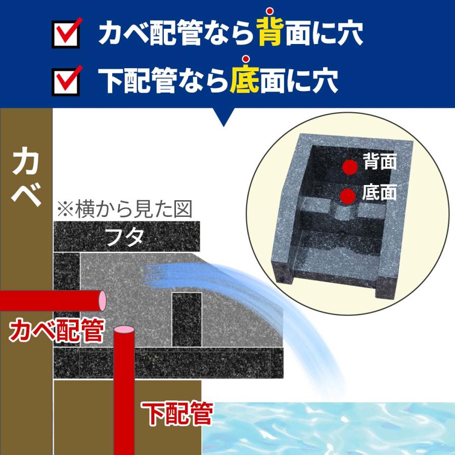 温泉 湯口 吐水口 Dタイプ 黒御影石 黒 石 販売 御影石 湯出口
