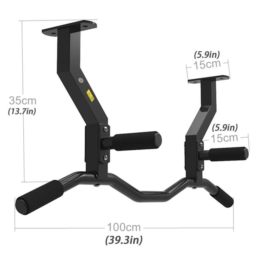 壁掛けプルアップバー100cm マルチグリップ 鋼けんすいマシーン 自宅 天井取り付け可能なプルアップバー 懸垂バー マルチジムけんすいマシーン ぶら下がり健康器｜stsyoten-store｜02