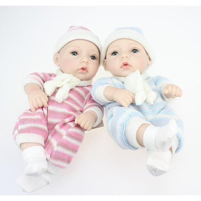 リボーンドール フルシリコンビニール リアル赤ちゃん人形 ミニサイズ