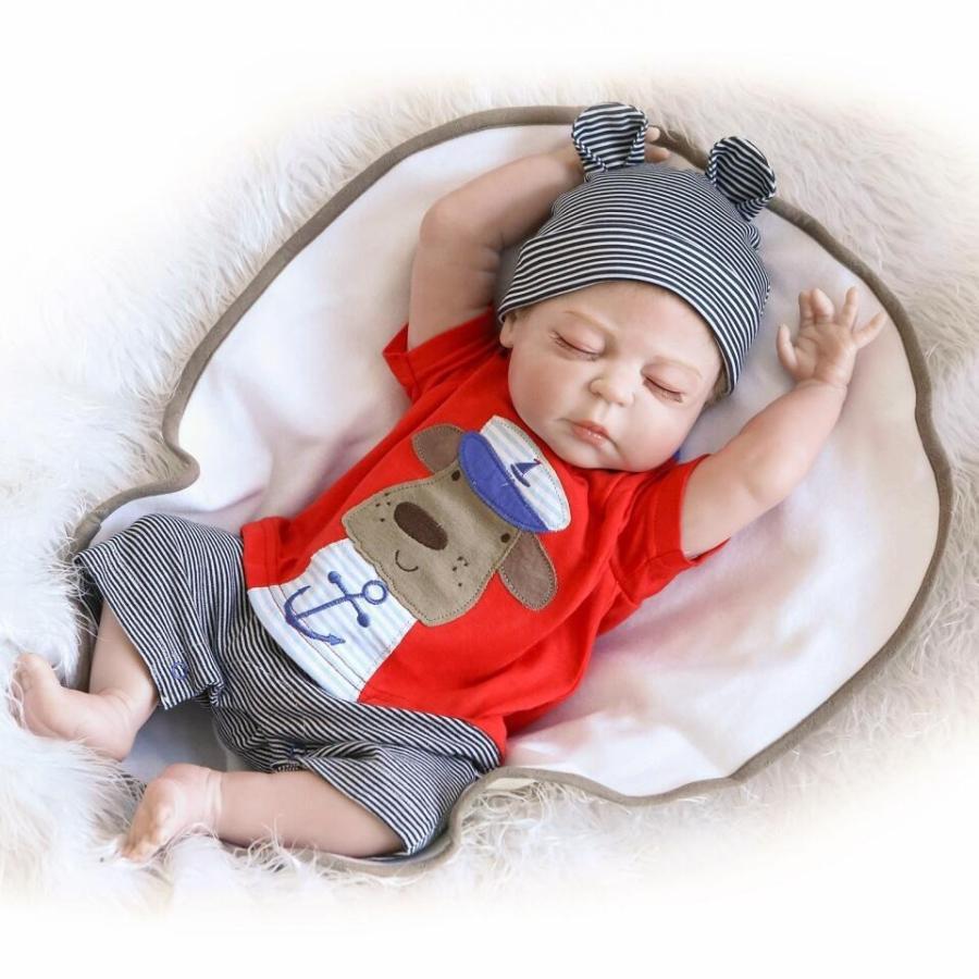 リボーンドール 赤ちゃん人形 全身シリコン ベビー抱き人形 衣装付き リアル 新生児 熟睡中｜stsyoten-store｜02