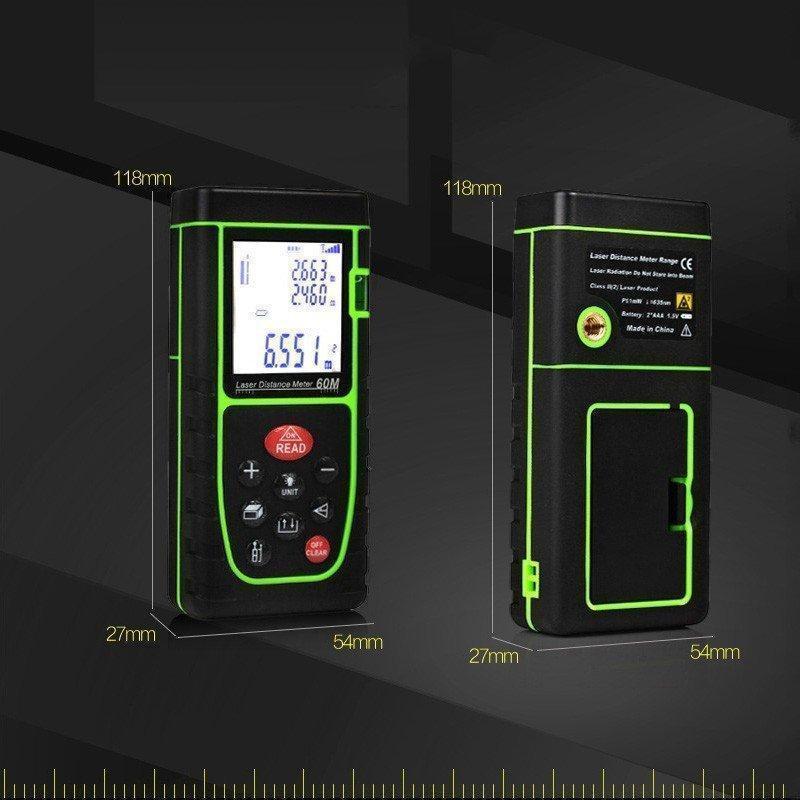 レーザー距離計 高精度 水平器 40m 小型 軽量 携帯型 コンパクト バックライト建設現場 建築用 距離測定器 測量機器 内装業者用｜stsyoten-store｜04