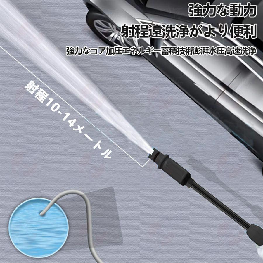 【GINGER掲載商品】 高圧洗浄機 コードレス 充電式 マキタ 18Vバッテリー対応 吐出 圧力10MPa 6IN1ノズル 収納ケース付き ポータブル 自吸式 軽量 家庭用 業務用 1年間保証 本体のみ