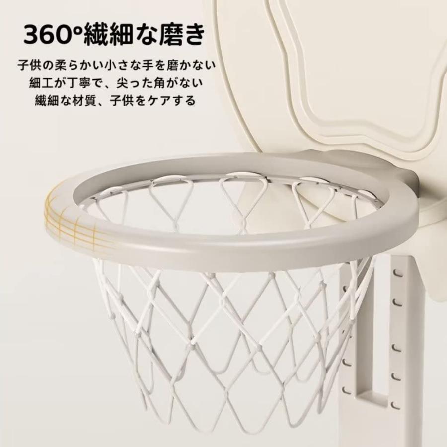 最終値下げ  ミニ 3in1 バスケットゴール 子供用 バスケットボールフープセット ボックス早期教育のおもちゃラック 高さ調節可能 （バスケット サッカー ゴルフ付き） 室内