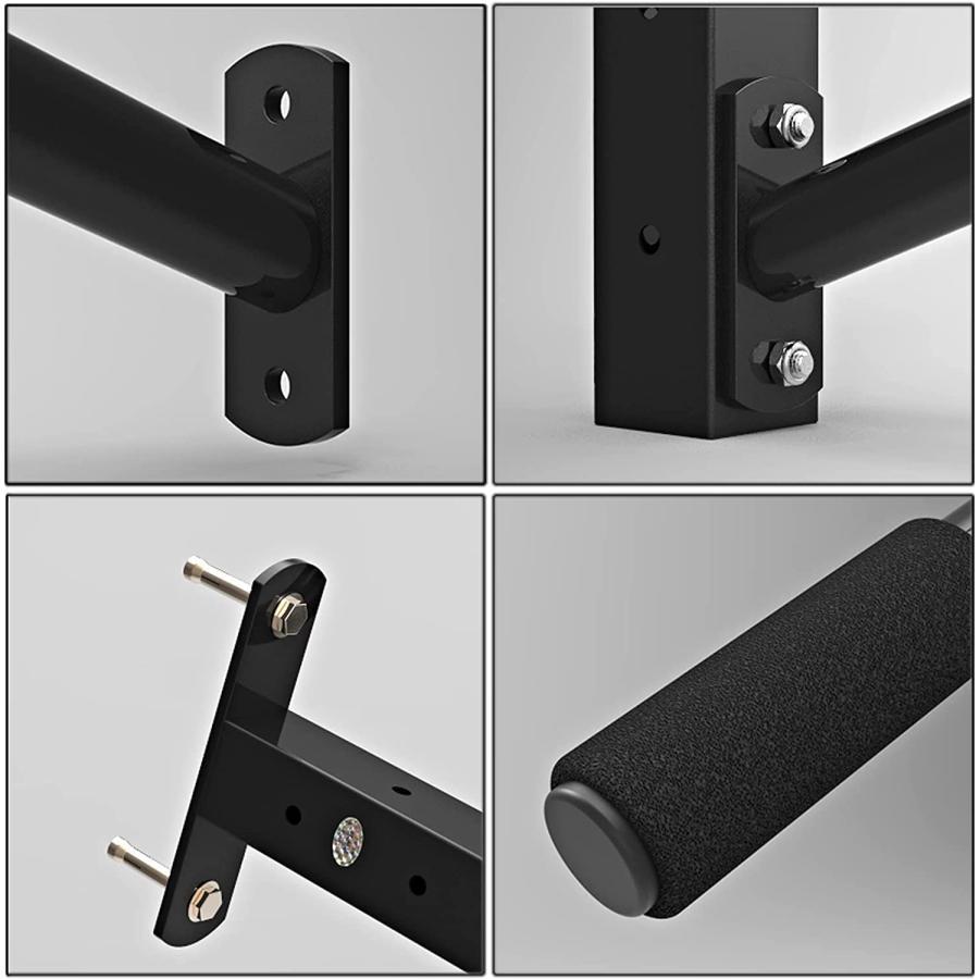 プルアップバー Pull Up Bar 98cm 壁に取り付けられたフィットネス 懸垂バー 腹筋 背中トレーニング 筋トレマシン 調整可能な