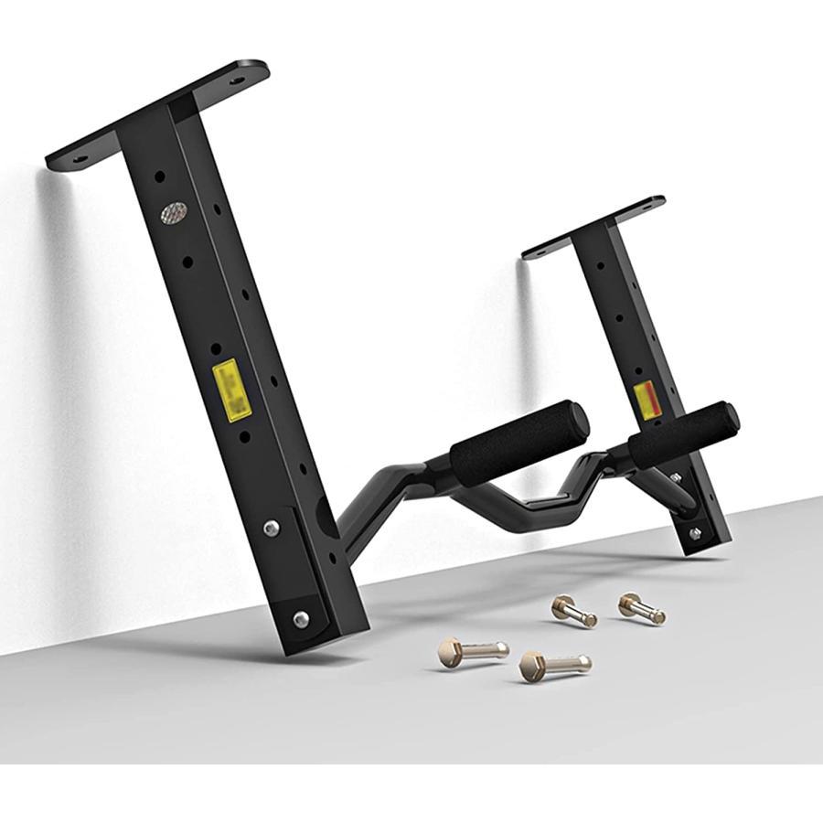 プルアップバー Pull Up Bar 98cm 壁に取り付けられたフィットネス 懸垂バー 腹筋 背中トレーニング 筋トレマシン 調整可能な