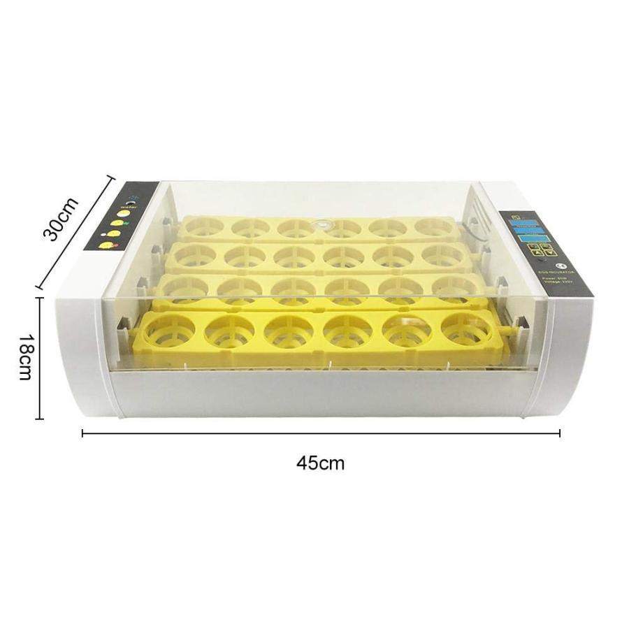 自動孵卵器　自動インキュベータ　 ヒヨコ生まれ　鳥類専用孵卵器　孵卵機　自動温度制御　湿度保持　 24枚　大容量　家庭用　新型　最新商品｜stsyoten-store｜06