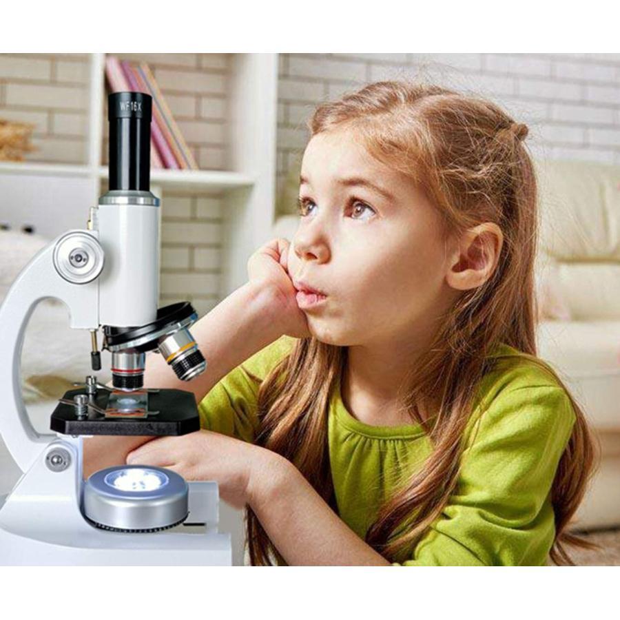 顕微鏡、640倍、高倍率のプロ用光学顕微鏡、学生と子供向けの科学実験、教育用顕微鏡-10000倍の倍率｜stsyoten-store｜06