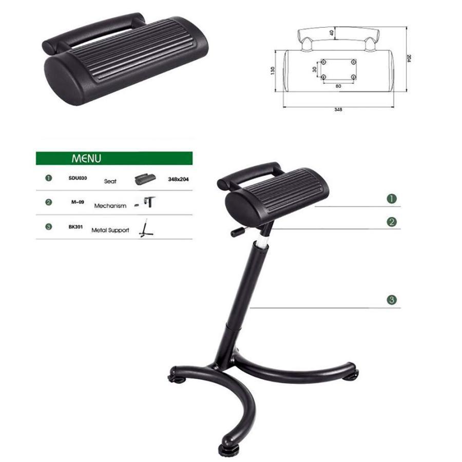 調整可能な人間工学に基づいたスタンディングスツール、スタンディングデスクチェア、62-87CM、背中の痛みや緊張に逆らって、滑り止めのボトムパッド、ダイナミ｜stsyoten-store｜08