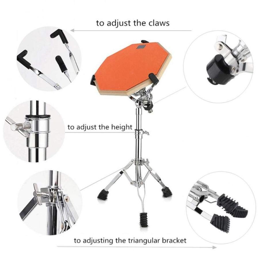 製品 スネアスタンド 多機能 ドラムスタンド 安定 金属 調整ドラムスタンド 折りたたみ式 10-15インチジャズスネアダムドラム用