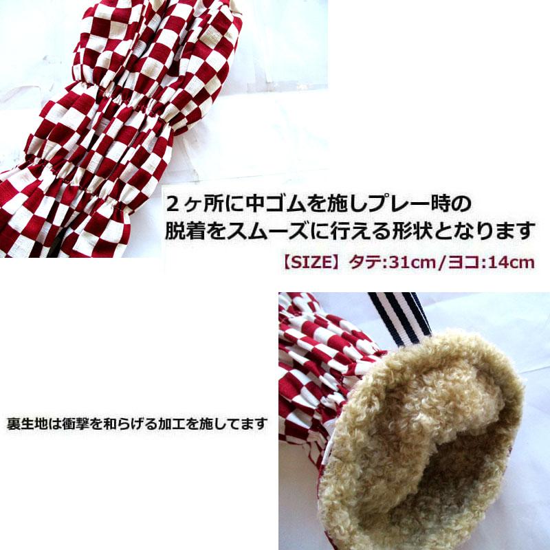 NEWモデル ゴルフヘッドカバー ドライバー用 和風 市松：エンジ |  | 02