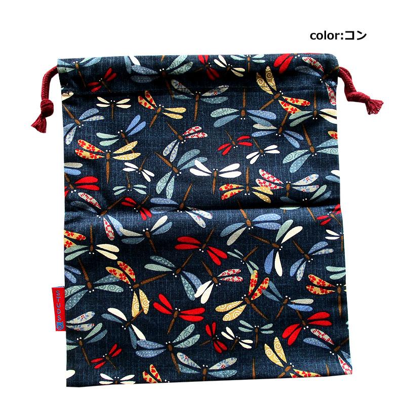 小物巾着袋 トンボ：コン　和柄 巾着小物ＢＡＧ |  | 01