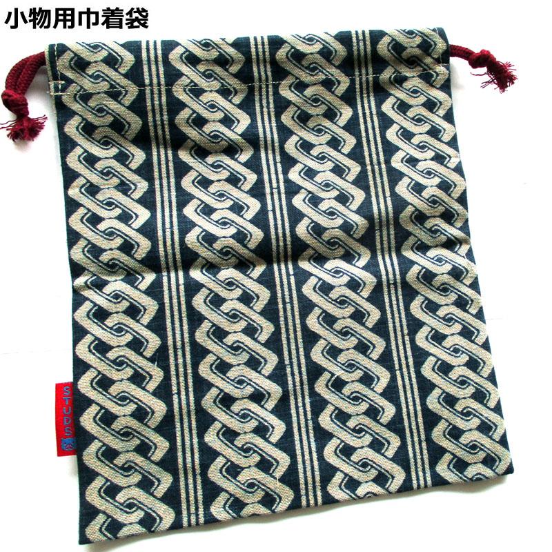 小物巾着袋 子持吉原 染コン　和柄 巾着小物ＢＡＧ | 