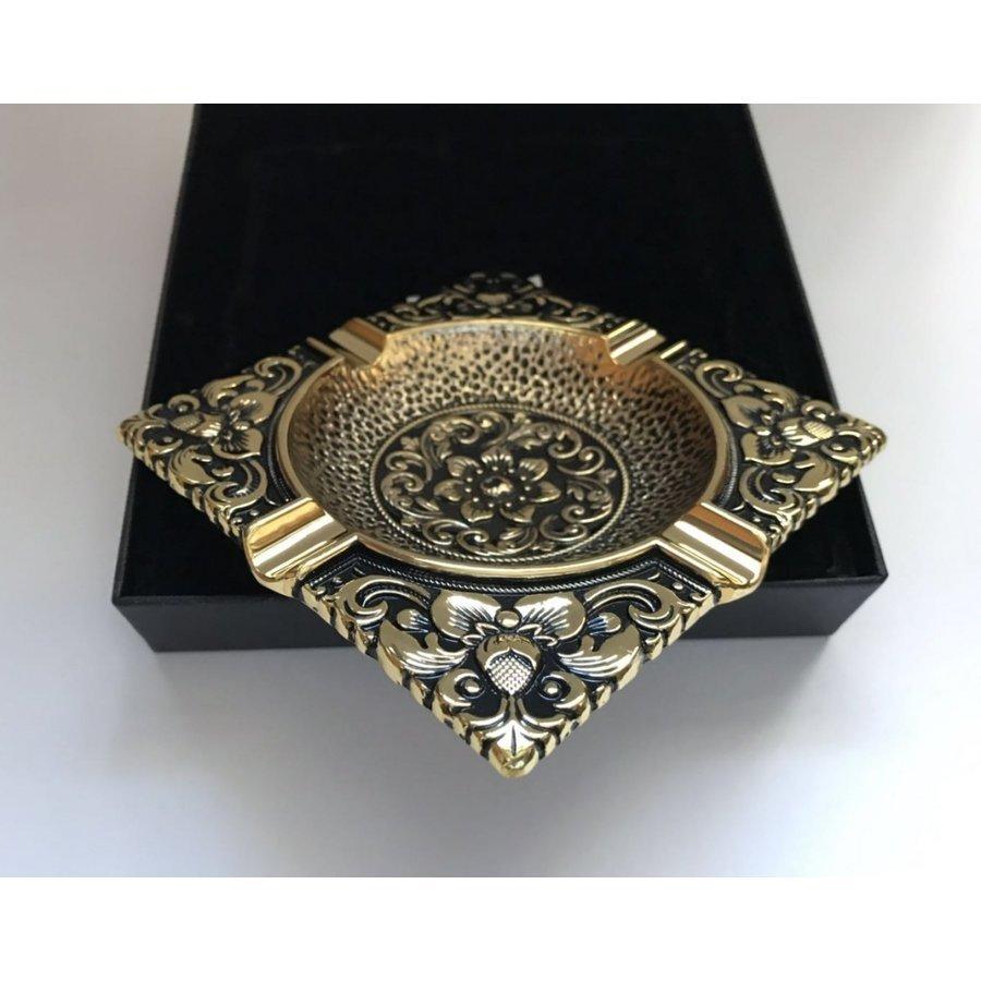 ヘビーアーマー オイルライター 灰皿セット (角皿) ゴールド 重厚仕上げ |  | 02