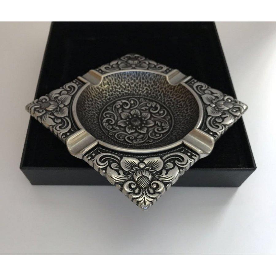 ヘビーアーマー オイルライター 灰皿セット (角皿) シルバー 重厚仕上げ |  | 02