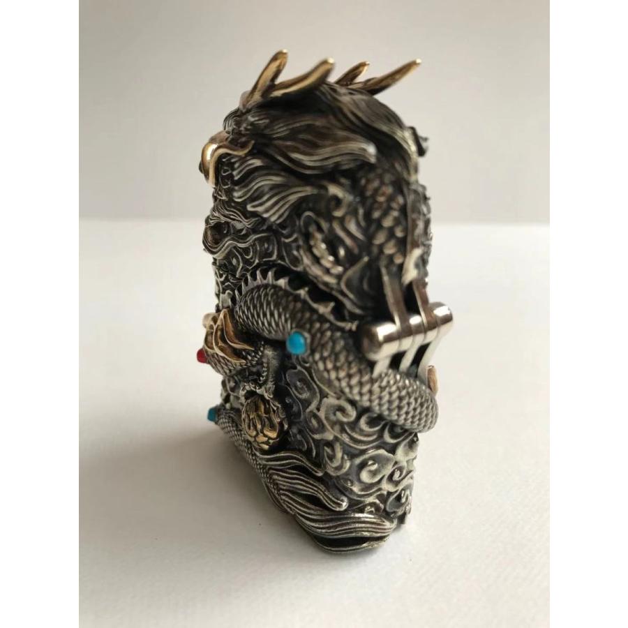Dragon　ドラゴン 龍 オイルライター インサイドユニット ZIPPO フルメタルジャケット　チベットシルバー | ZIPPO | 04