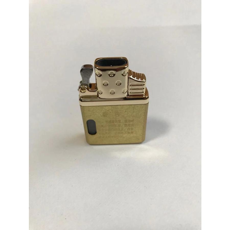 ガスライター インサイドユニット ZIPPO互換品　ダブルトーチ レギュラーサイズ　ゴールド |  | 01