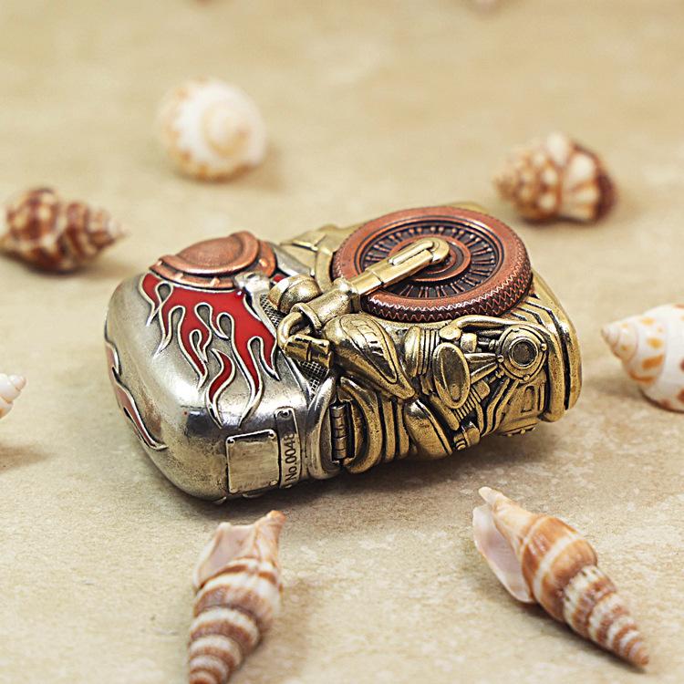 ヘビーアーマー スカルライダー ファイアーパターン オイルライター | ZIPPO | 02