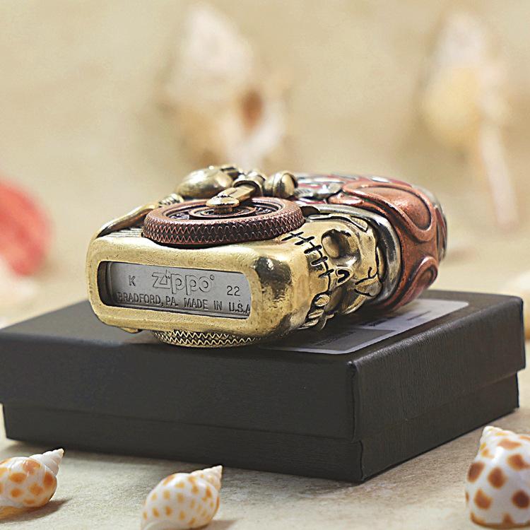 ヘビーアーマー スカルライダー ファイアーパターン オイルライター | ZIPPO | 04