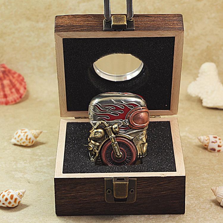 ヘビーアーマー スカルライダー ファイアーパターン オイルライター | ZIPPO | 06