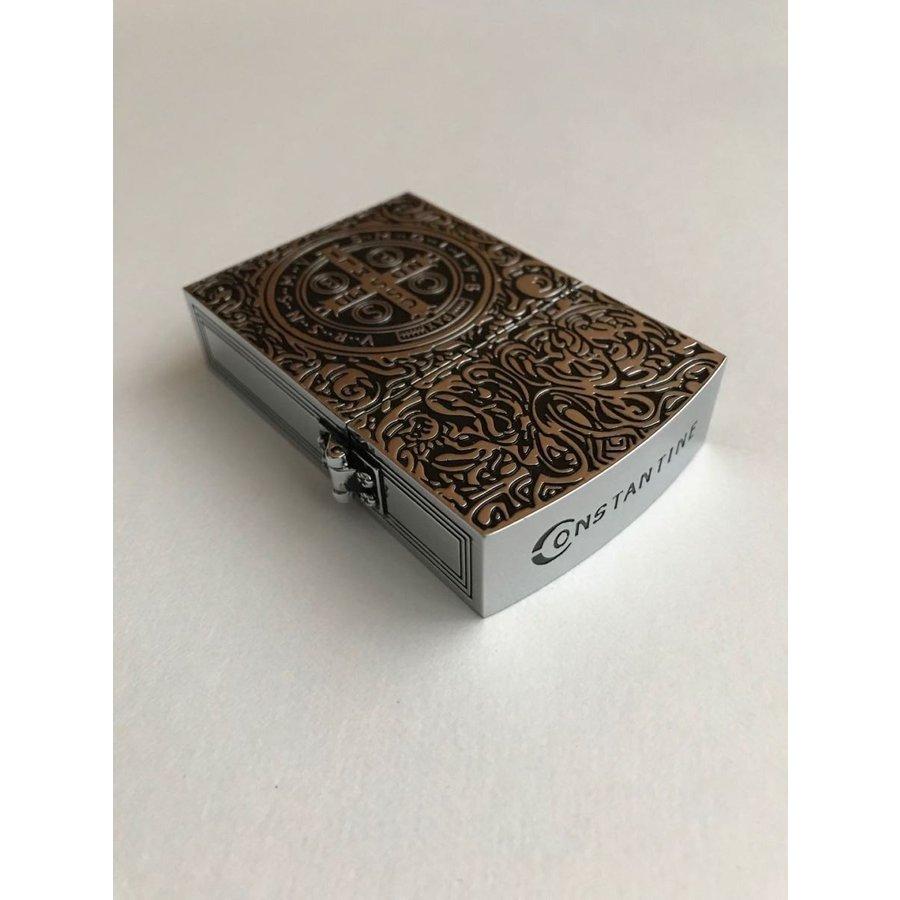 コンスタンティン ムービー サイズ　オイルライター 灰皿セット　Constantine シルバー |  | 06