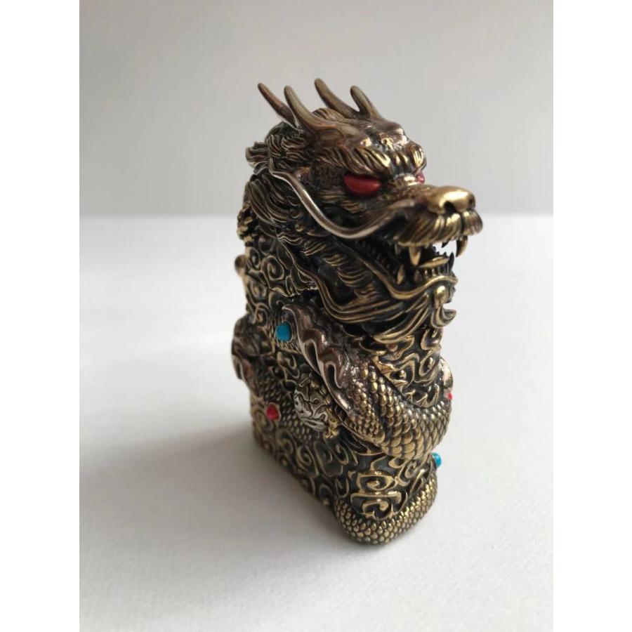 Dragon　ドラゴン 龍 オイルライター インサイドユニット ZIPPO フルメタルジャケット　黄銅 | ZIPPO