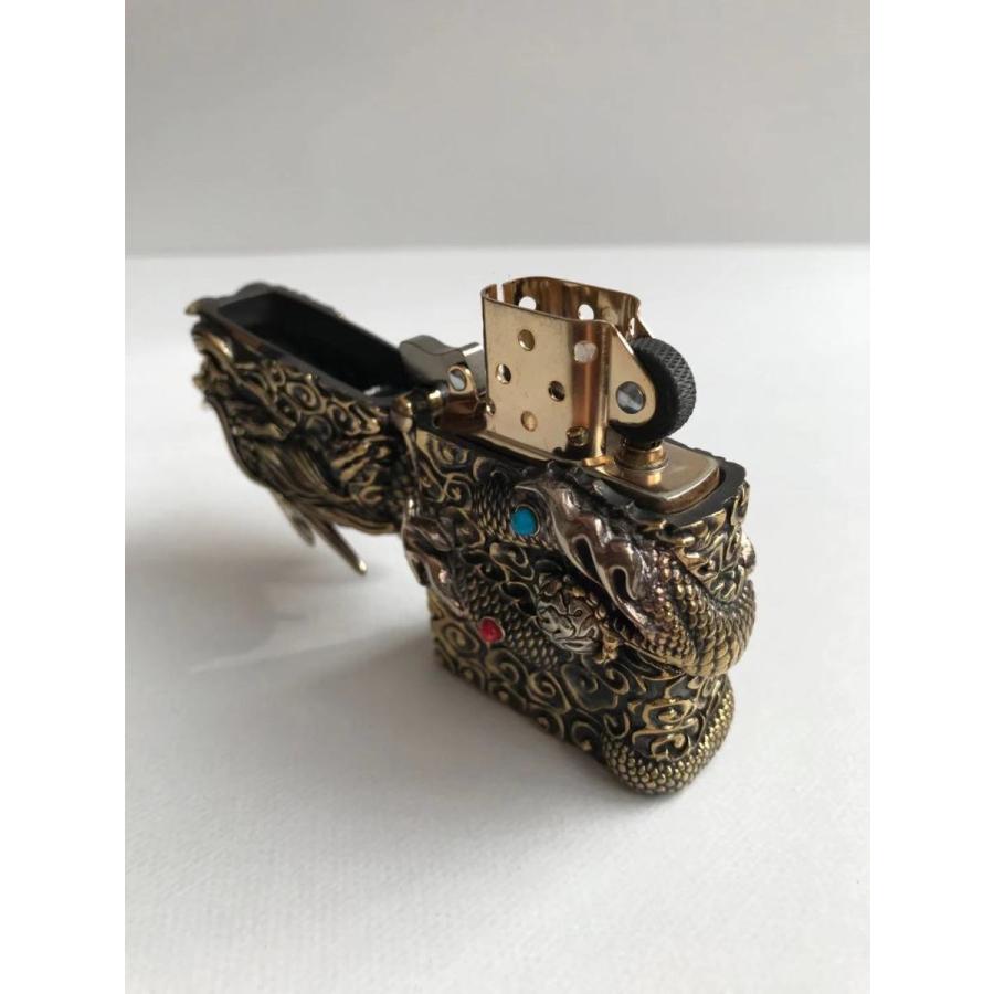 Dragon　ドラゴン 龍 オイルライター インサイドユニット ZIPPO フルメタルジャケット　黄銅 | ZIPPO | 07