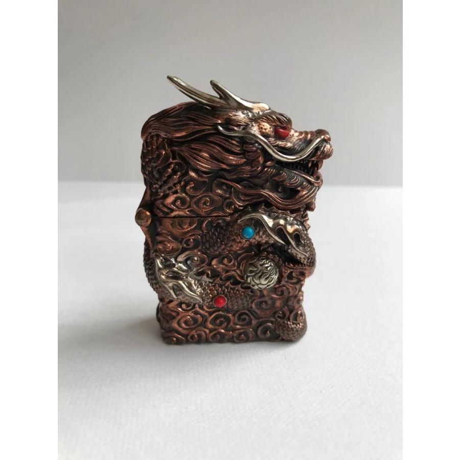 Dragon　ドラゴン 龍 オイルライター インサイドユニット ZIPPO フルメタルジャケット　紫銅 | ZIPPO | 06