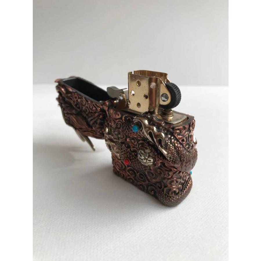Dragon　ドラゴン 龍 オイルライター インサイドユニット ZIPPO フルメタルジャケット　紫銅 | ZIPPO | 07