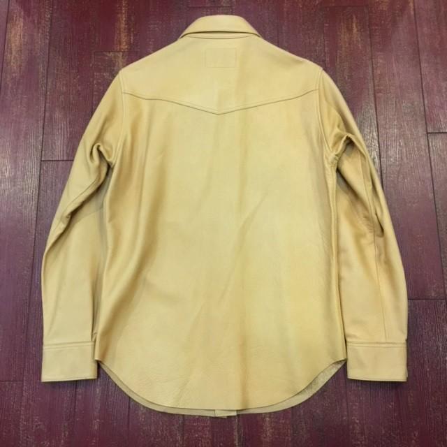 Pherrow's（フェローズ） ディアスキン レザーウエスタンシャツ