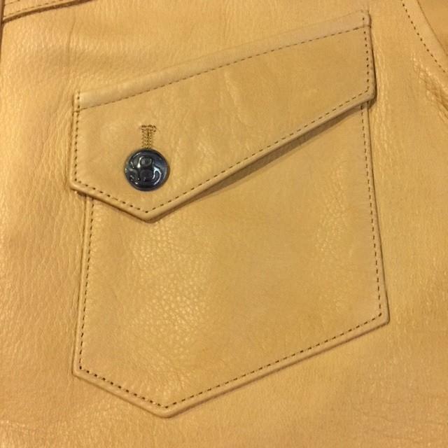 Pherrow's（フェローズ） ディアスキン レザーウエスタンシャツ