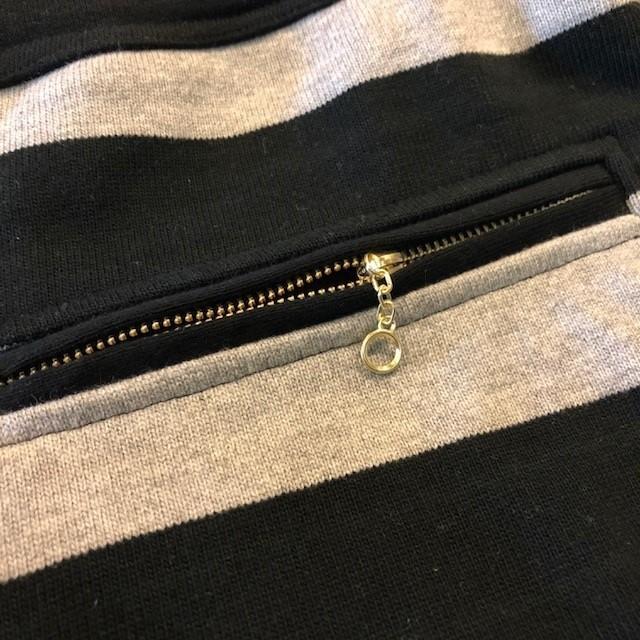 ウエストライド スウェットボーダーショートパンツ [BORDER SHORTS