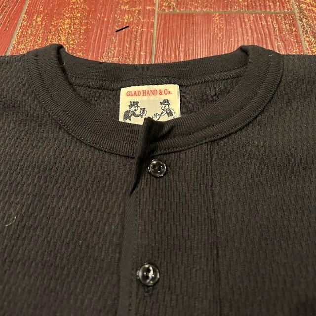 GLAD HAND（グラッドハンド） スタンダードワッフルヘンリー L/S T