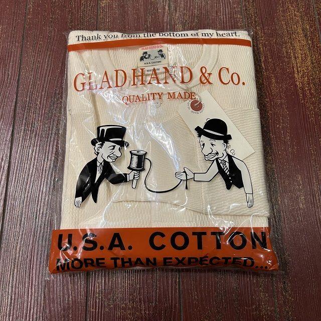 GLAD HAND（グラッドハンド） スタンダードワッフルヘンリー L/S T