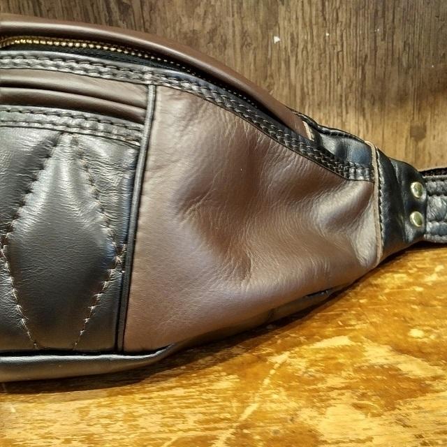 ウエストライド レザー ライディング ウエストバッグ コンビ ウエストライド レザー ライディング ウエストバッグ コンビ