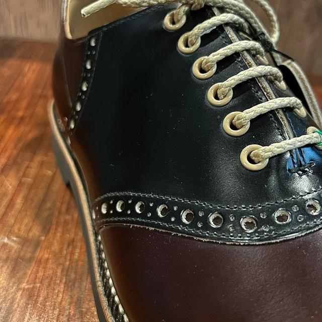 GLADHAND(グラッドハンド)×REGAL(リーガル)　サドルシューズ ブラウン×ブラック [SADDLE SHOES BRWBK]の画像