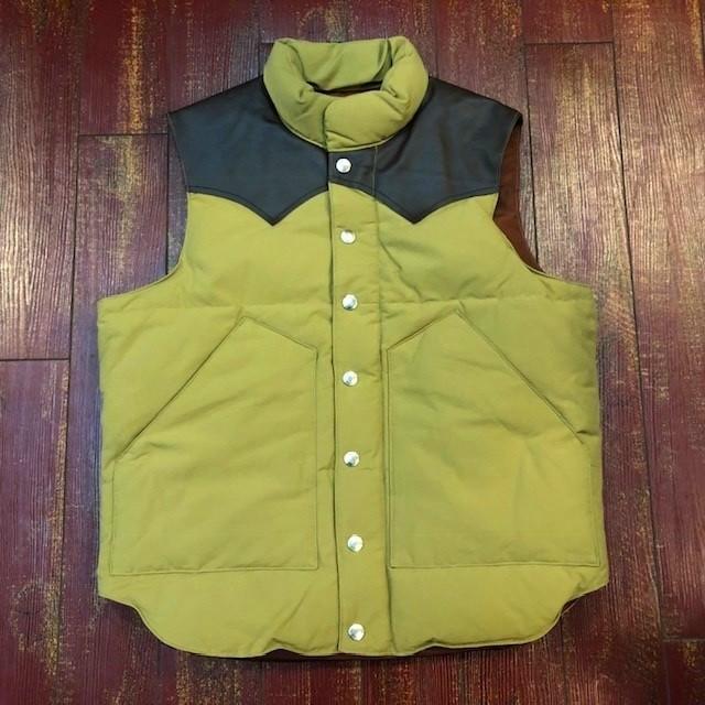 シュガーケーン ダウンベスト SC12340 SUGAR CANE（シュガーケーン） ダウンベスト SC12340 レザー