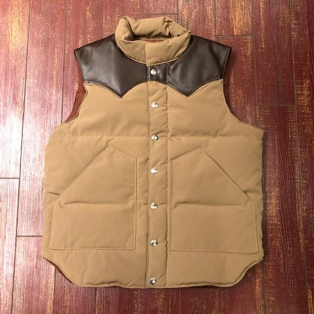 SUGAR CANE シュガーケーン レザーヨークダウンベスト SC15222