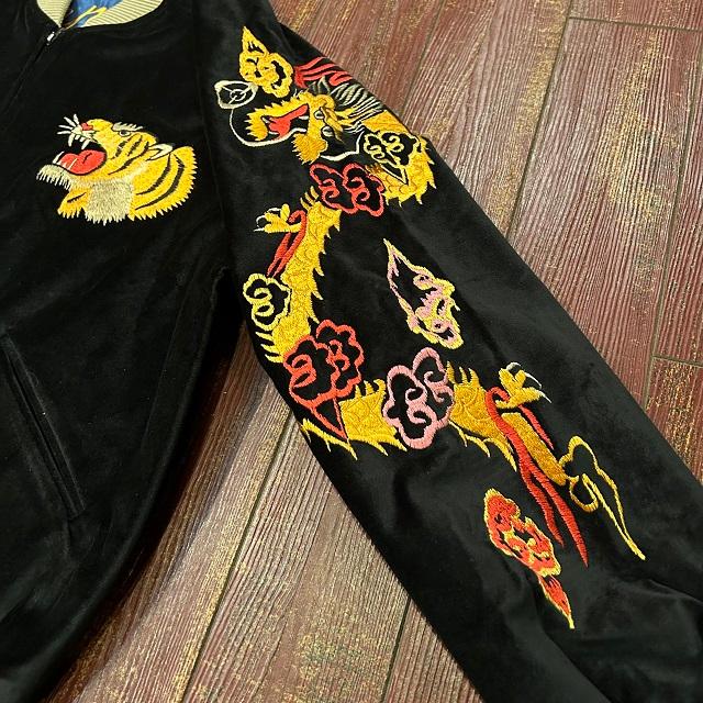 テーラー東洋 別珍スカジャン “GOLD DRAGON & GOLD TIGER” × “JAPAN