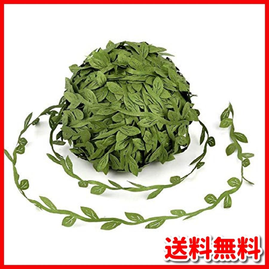 葉っぱ リボン 40m 緑 リーフ ブレード 正規逆輸入品 人工葉 飾り パイプライン グリーン 花 ウェディング レース