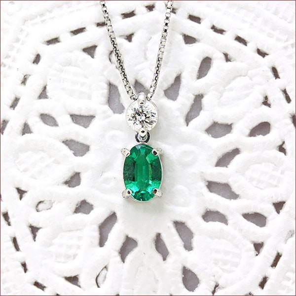 エメラルドネックレス 天然石 5月誕生石 プラチナ Pt900 ダイヤモンド ネックレス 重ね着け 重ねづけ 送料無料 Sagaretxe Net