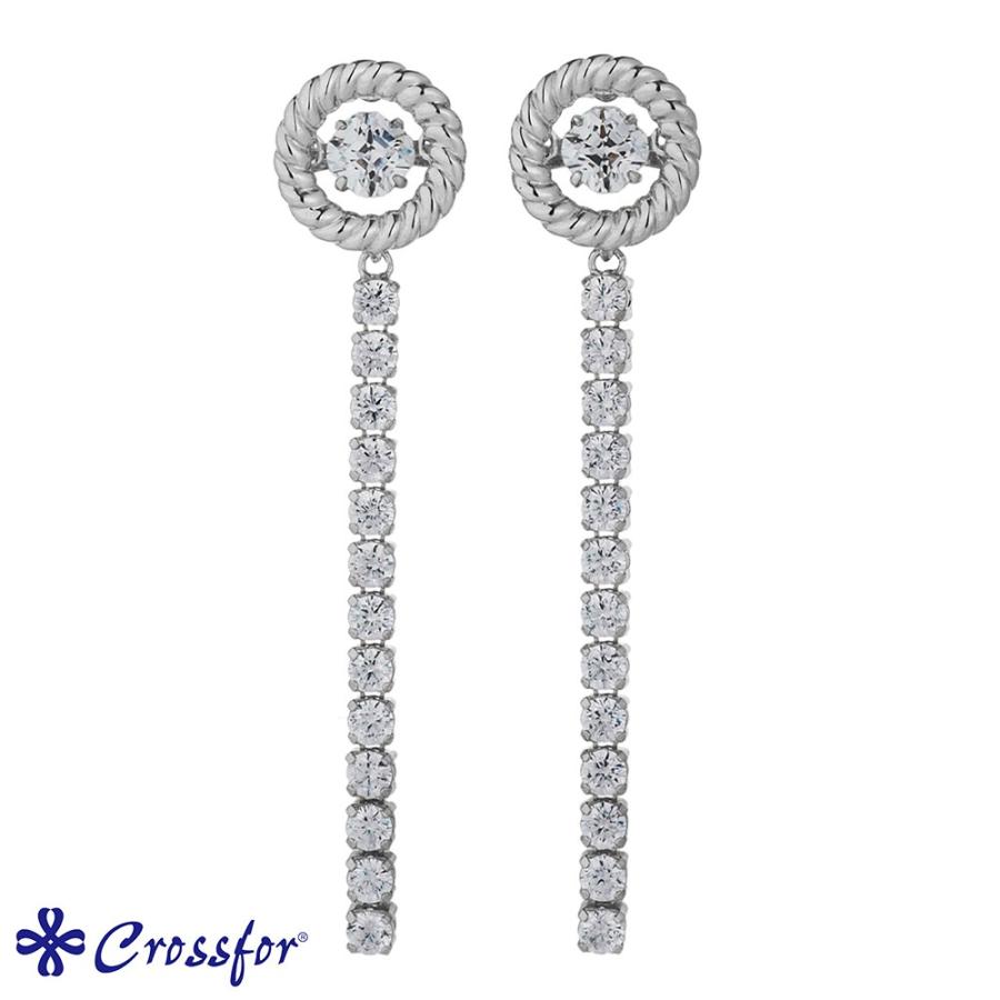 期間限定３０％ＯＦＦ！ ピアス レディース ダンシングストーン クロス